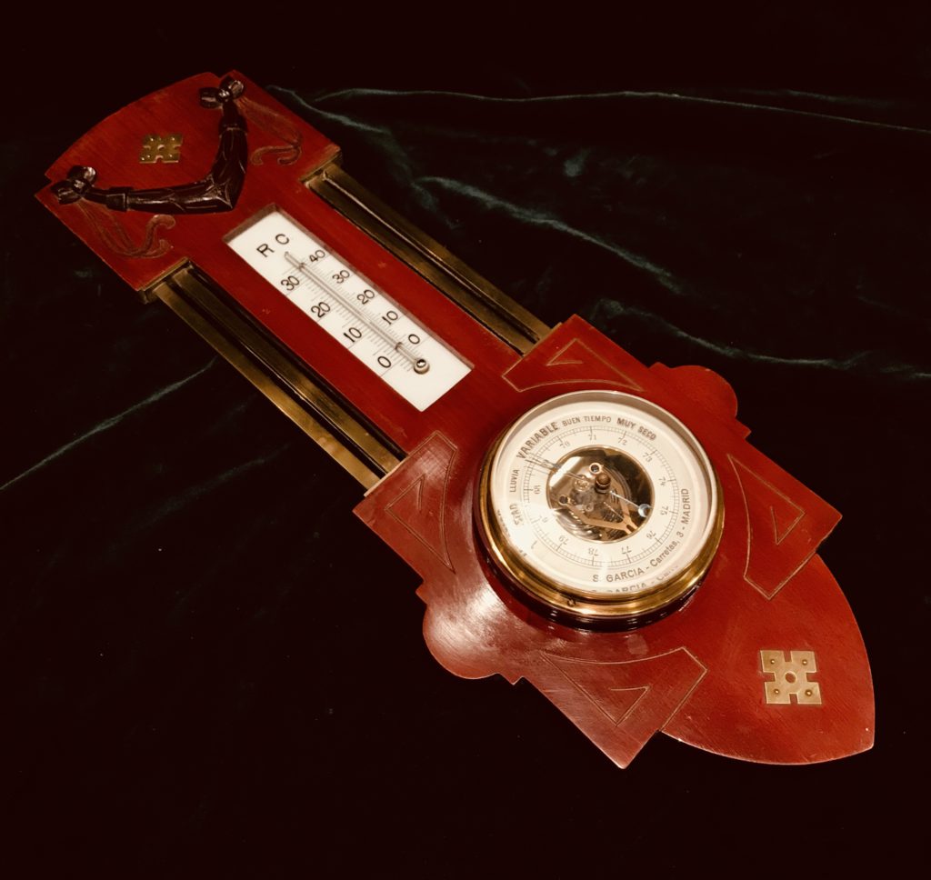 Barómetro-Termómetro art decó- Matusalén Antigüedades