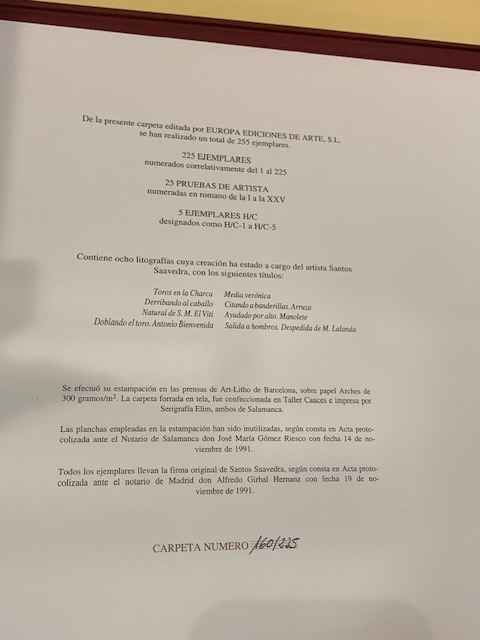 Carpeta de litografías de Santos Saavedra - Imagen 11